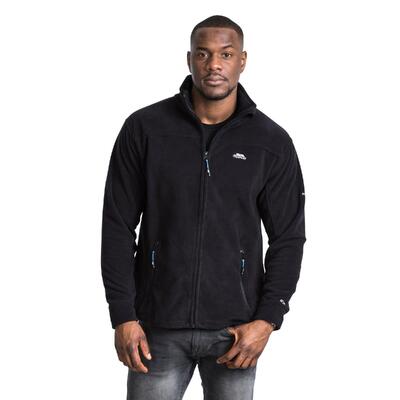 Heren bernal full zip fleece vest (zwart)