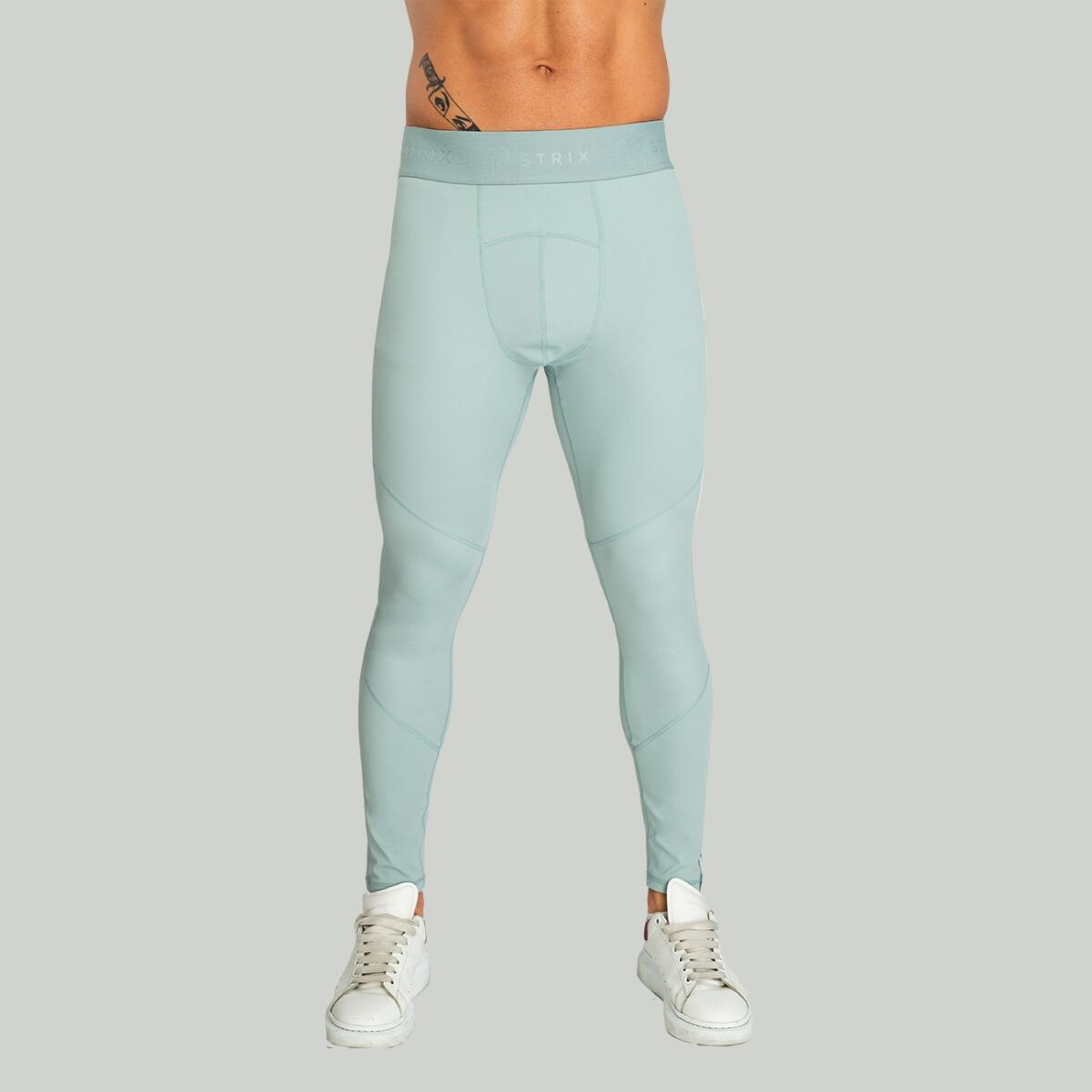 Uomo running leggings traspirante blu Nebula 2/7
