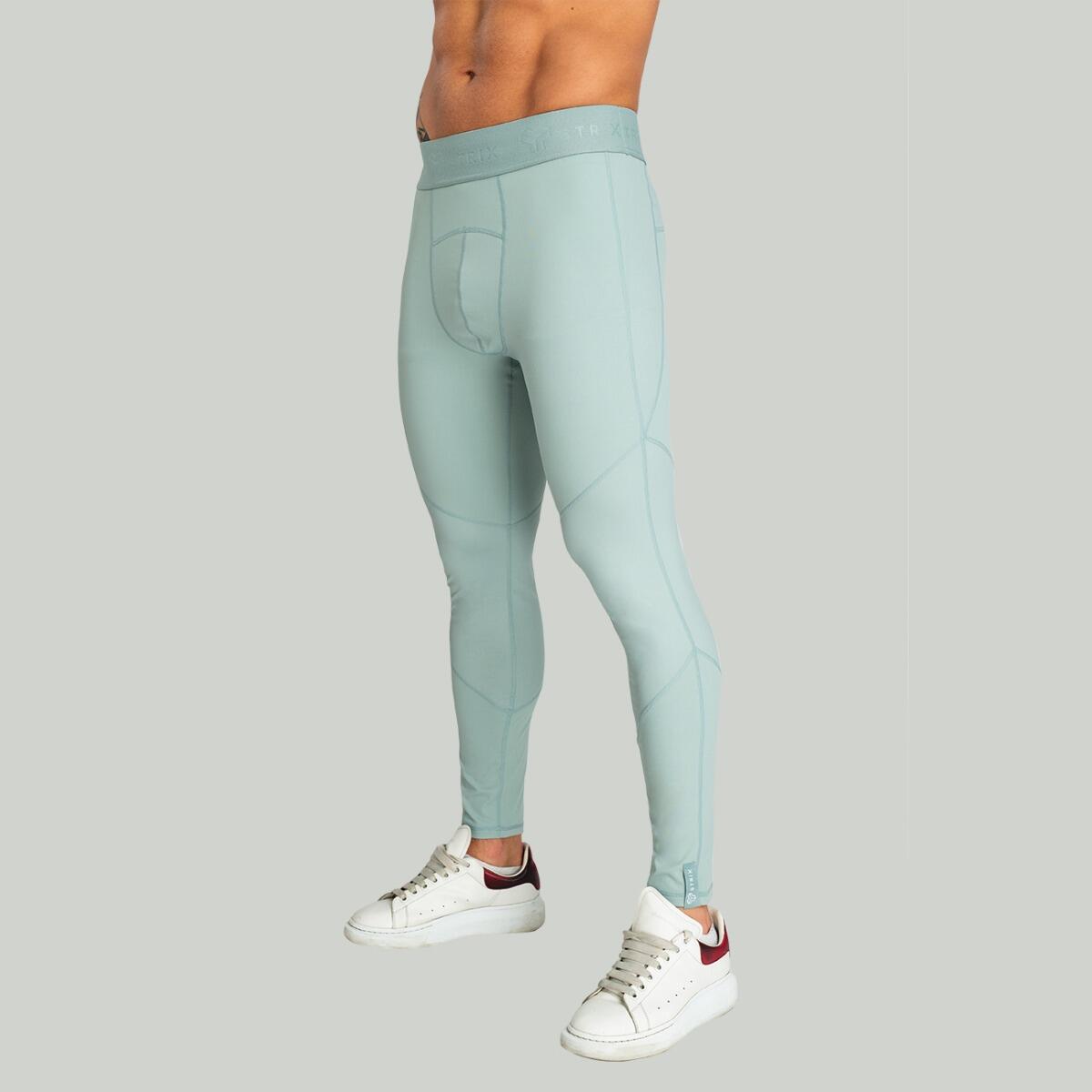 Uomo running leggings traspirante blu Nebula 4/7