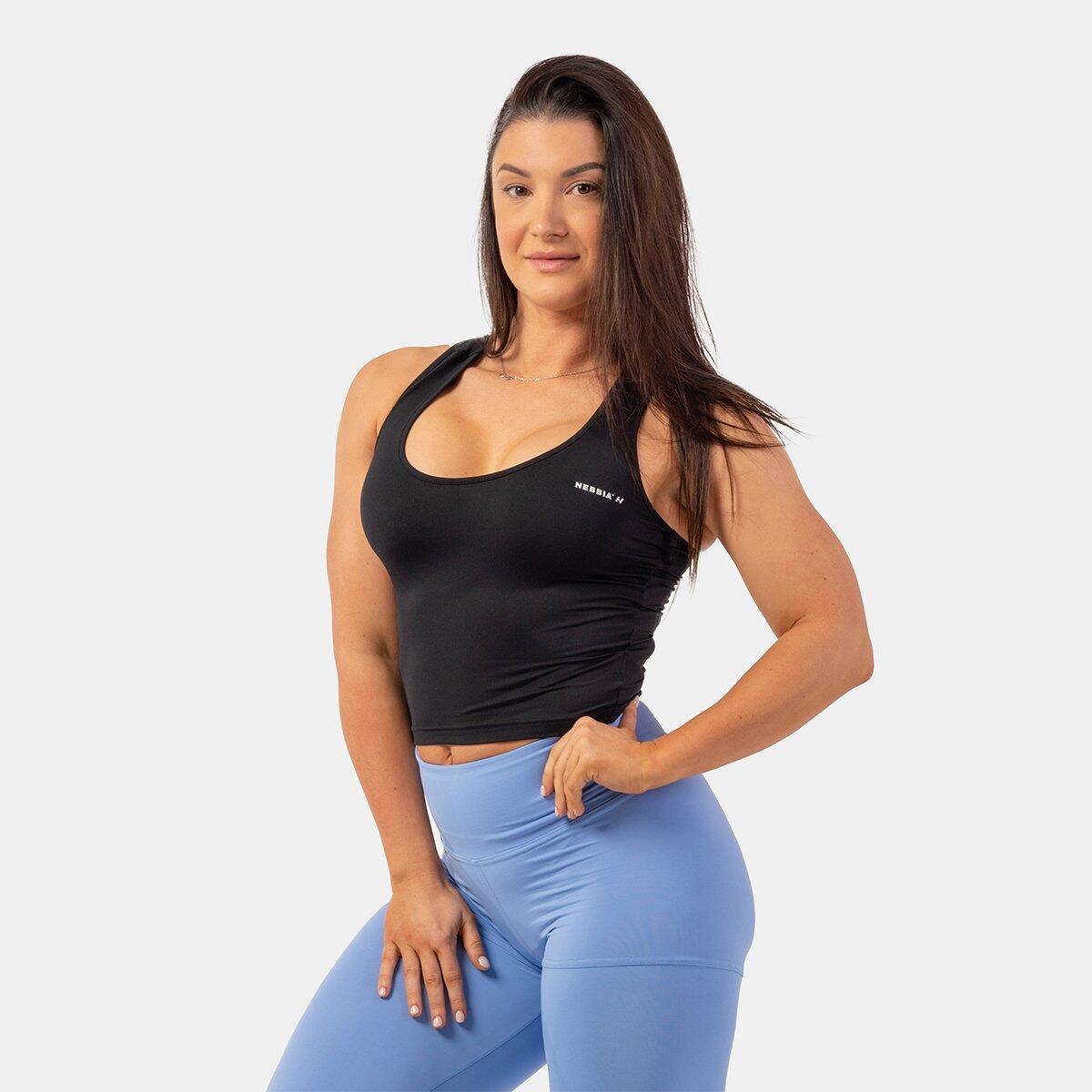 NEBBIA Dámské tílko Crop Top Sporty Slim Fit