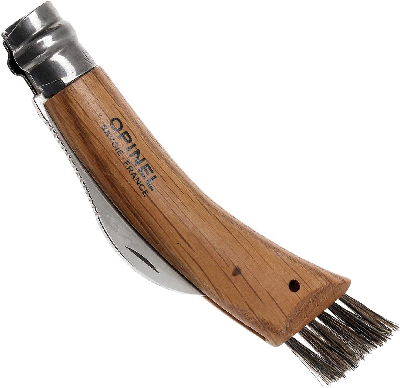 Pilzmesser + Etui Taschenmesser Schwammerl Klappmesser Pilz Bürste Eiche 5/5