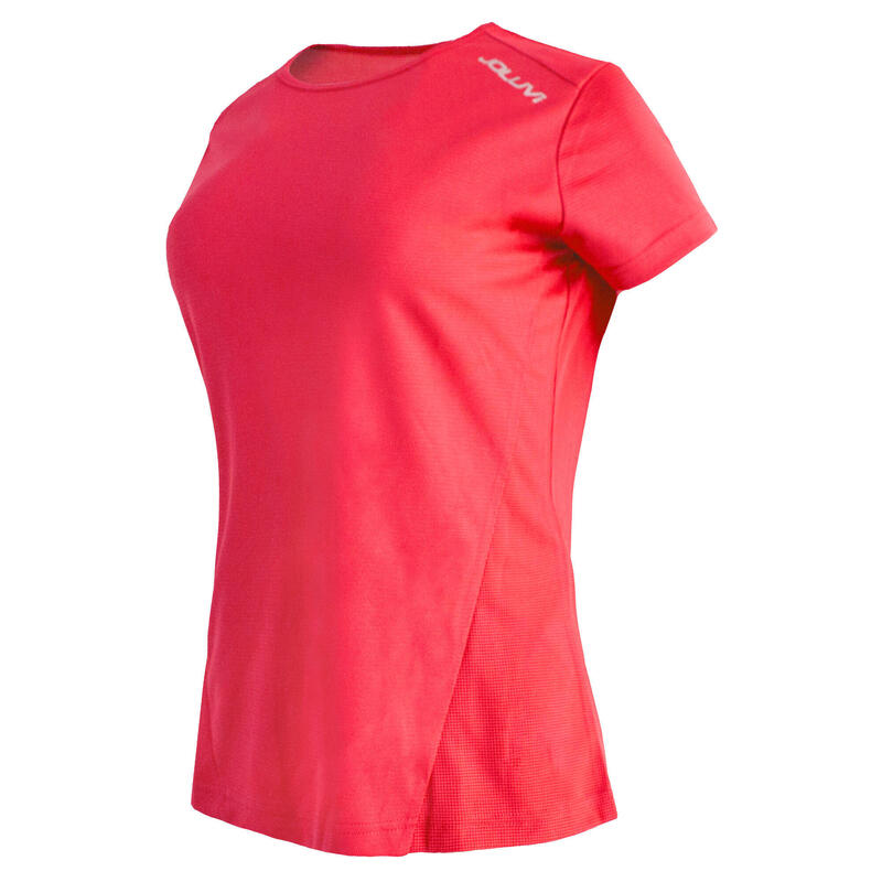 Camiseta de Manga Corta Mujer Joluvi Runplex Rosa