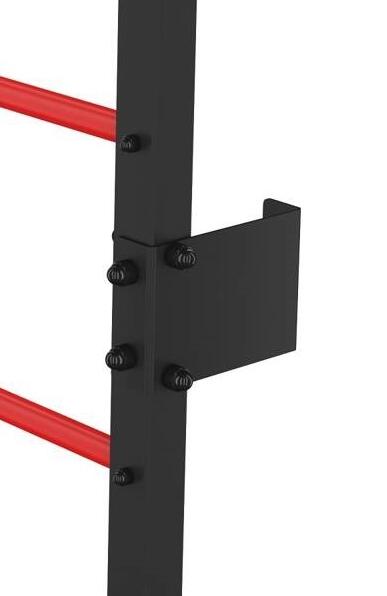 Drabinka gimnastyczna metalowa UNDERFIT 228 x 79 cm czerwona 4/5