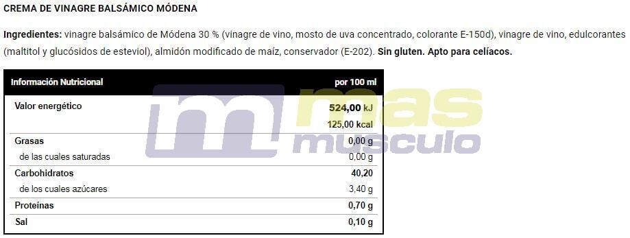 Crema de Vinagre Blasámico 0% - 225g Módena VitoBest 2/2