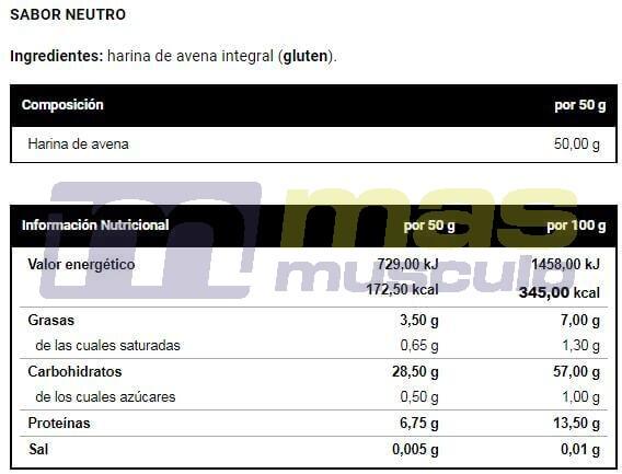 Farine d'avoine Bio - 1kg Neutre de VitoBest 3/3