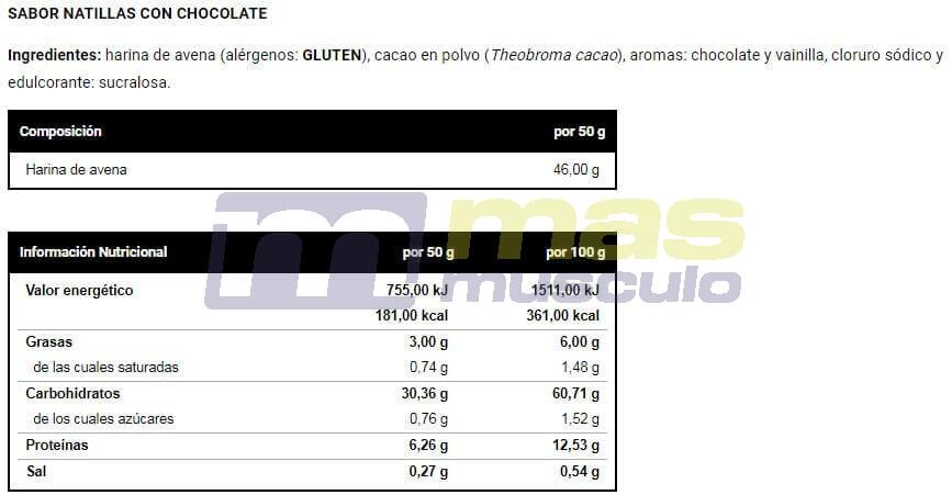 Fiocchi d'avena - 1 kg di crema pasticcera al cioccolato VitoBest 4/4