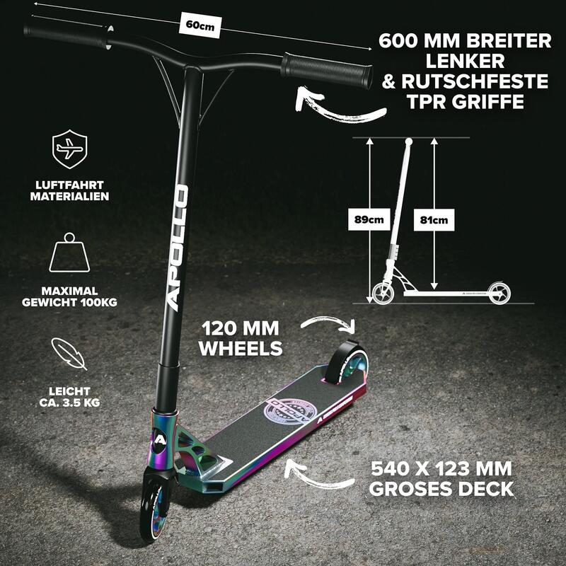 High End Stunt Scooter - Genesis Pro X Competition mit ABEC 9 Kugellagern