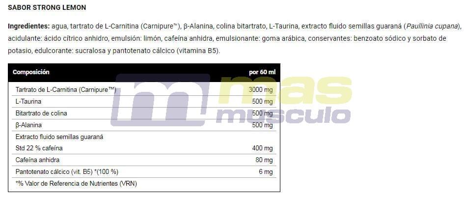 Thermo Carnitine 3000 - 60ml Citrón VitoBest 2/2