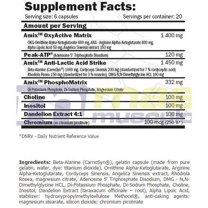 Epo-Core VO2 - 120 Cápsulas de Amix Performance