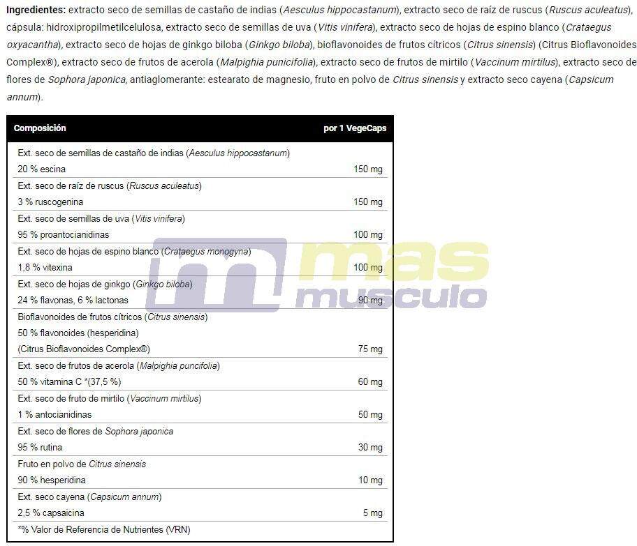 VenaForte - 60 Cápsulas vegetales VitoBest 2/2