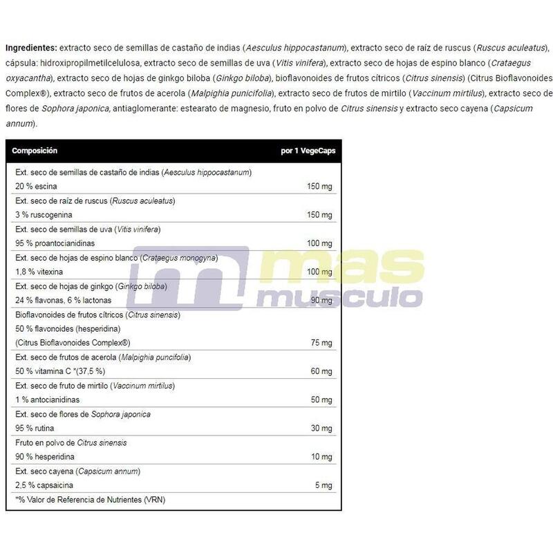 VenaForte - 60 Cápsulas vegetales de VitoBest