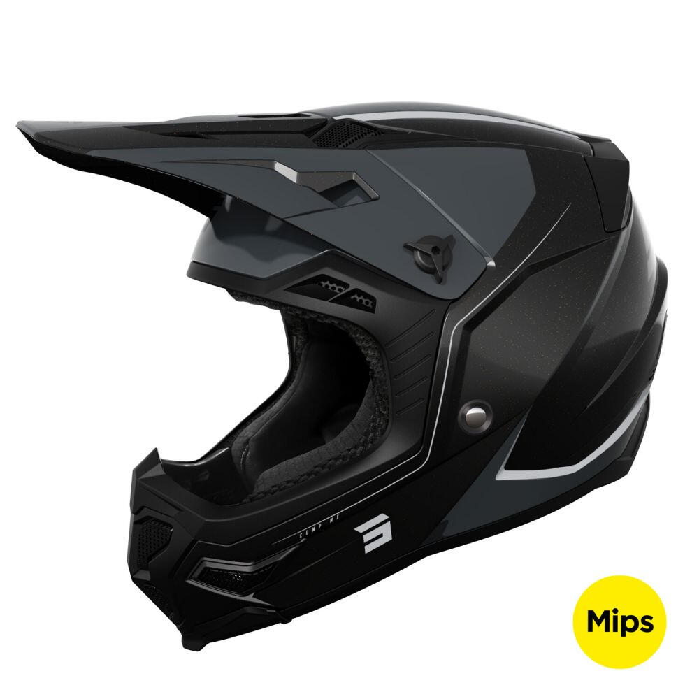 Shot - Casque Intégral Adulte Mips Shot Core Comp Noir - Casque - Gris|noir - 57-58 Cm - Decathlon