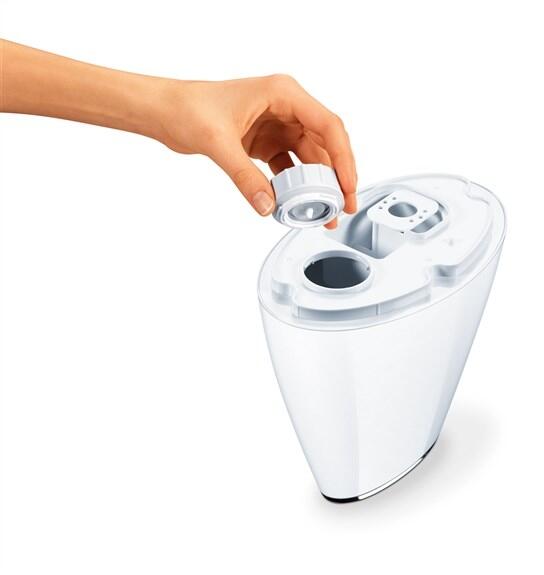Humidificateur et diffuseur d'odeur , Vaporisateur ultra-sons , Blanc , Beurer 4/6