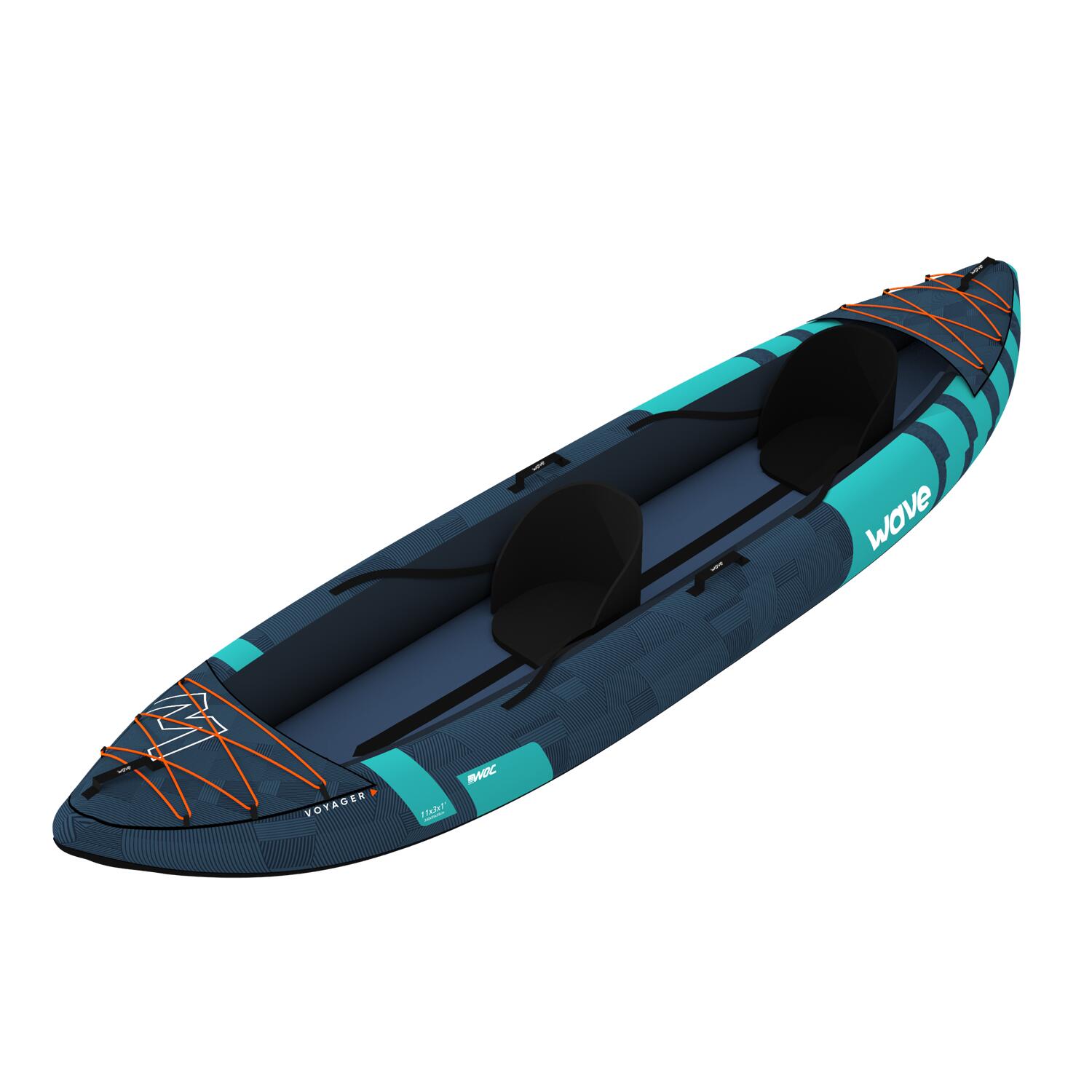 Voyager Oxford Cloth 2 Person Kayak | 2 Seater Package 2/4
