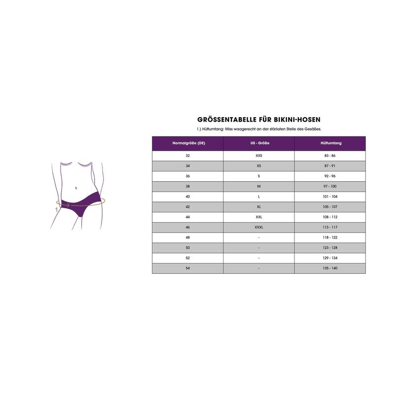 Highwaist-Bikini-Hose für Damen