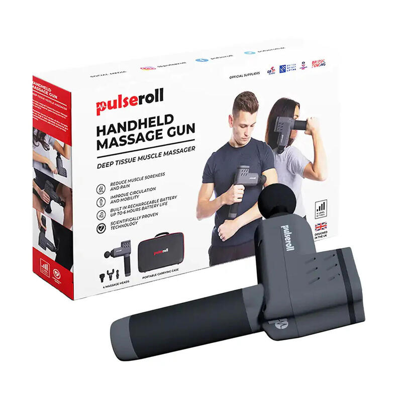 Vibrating Pro Massage Gun - Grey/Black