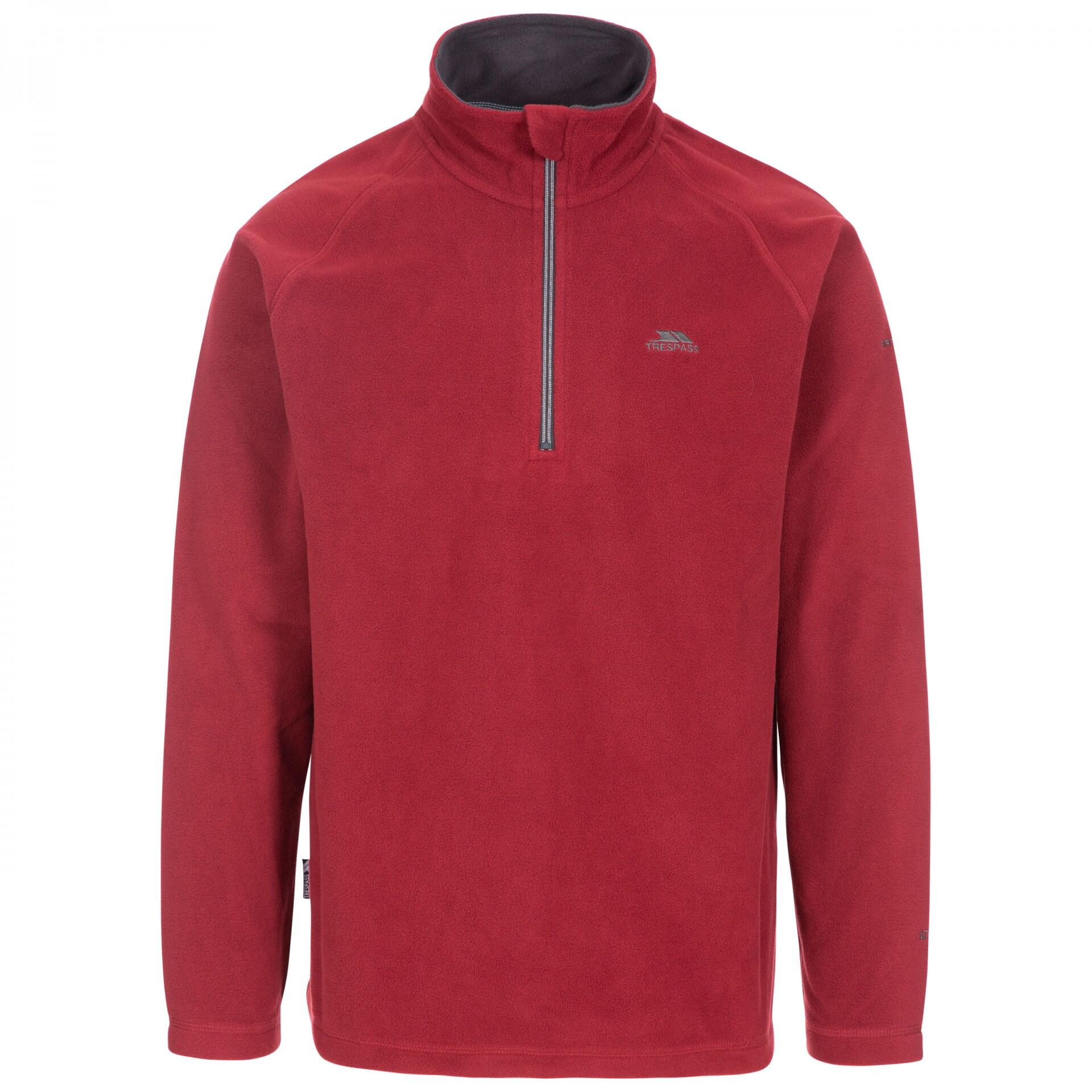TRESPASS Mens Blackford Microfleece (Merlot)
