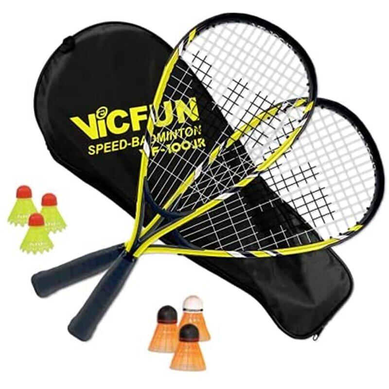 VICFUN Speed Badminton Junior 100 Premium gelb/schwarz