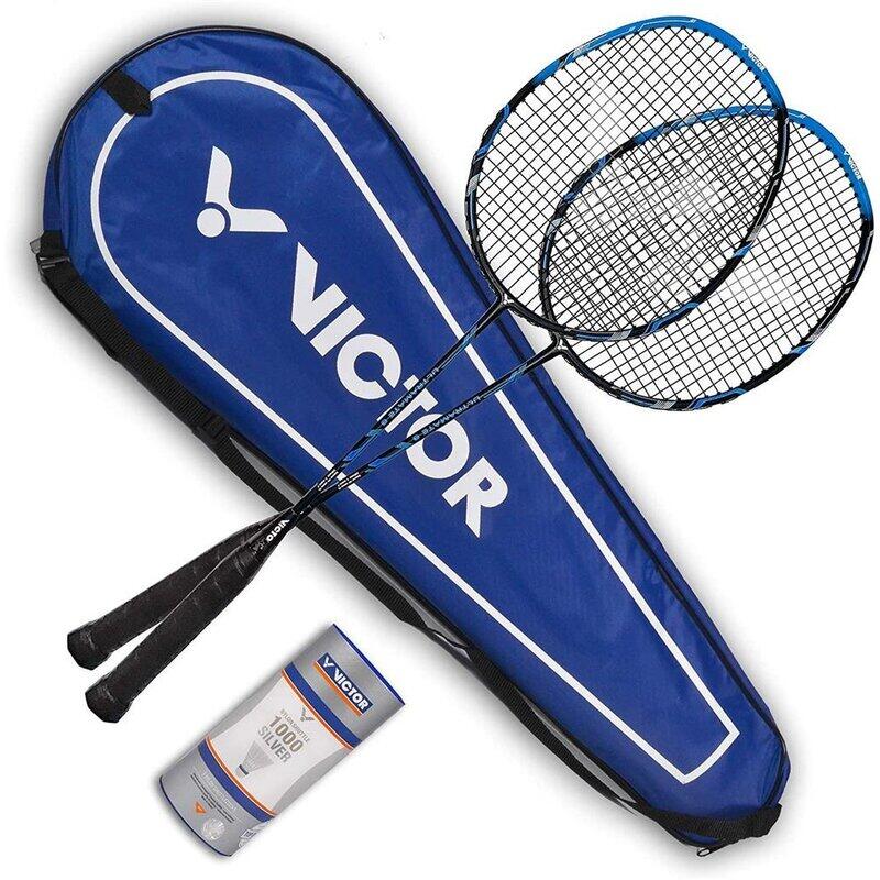 Victor Badminton Set Ultramate 6 blau | Decathlon