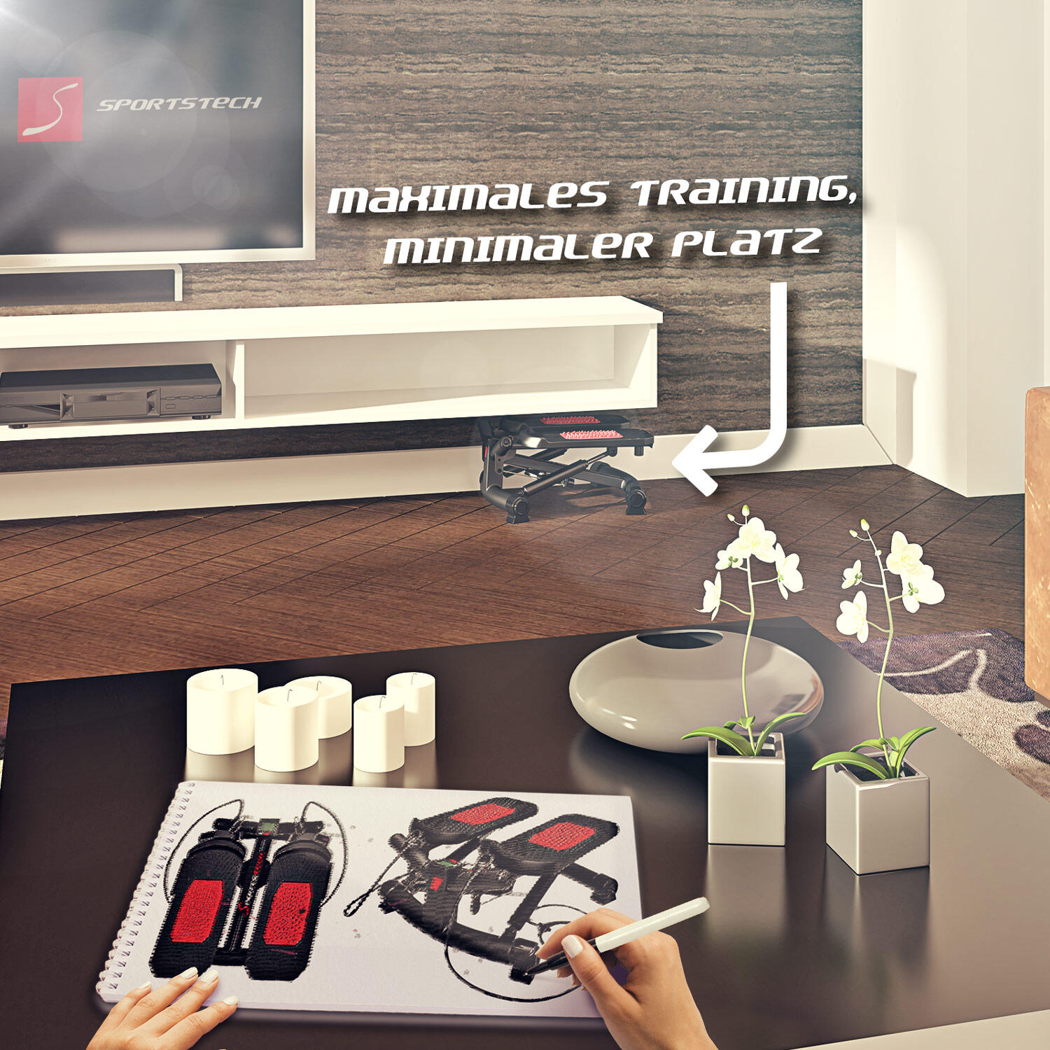 Sportstech stepper fitness stx300 2in1 sale