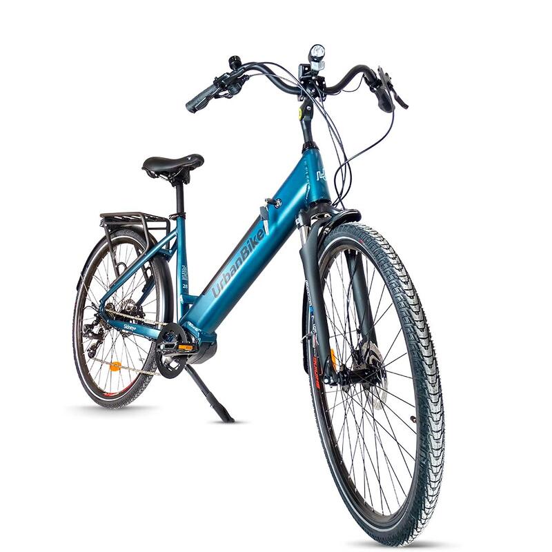 Vélo de Ville Électrique Urbanbiker Sidney PLUS,Bleu 28¨, 540 Wh (15Ah 48V)