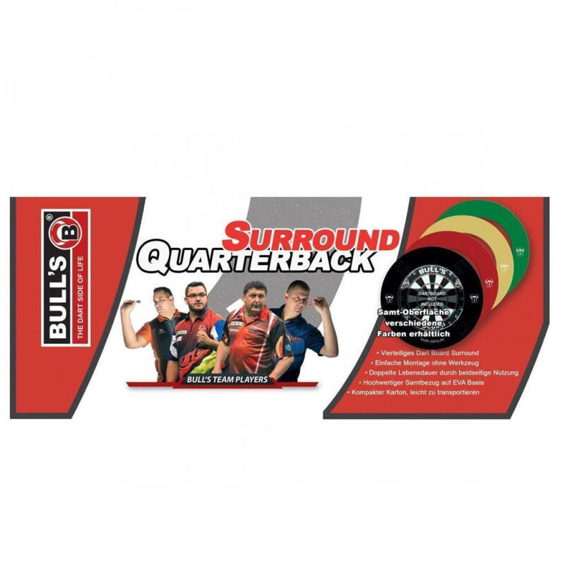 BULL'S Quarterback EVA Dart Board Surround rot 2/2