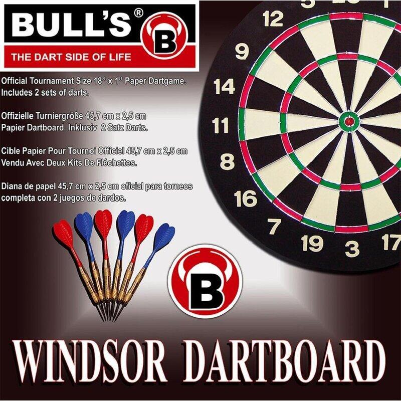 BULL'S Windsor Paper Dartboard 2/3
