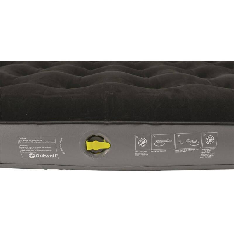 Outwell Matelas pneumatique Classic Double noir et gris