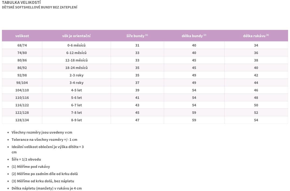 Dětská softshellová bunda bez zateplení Basic 7/7