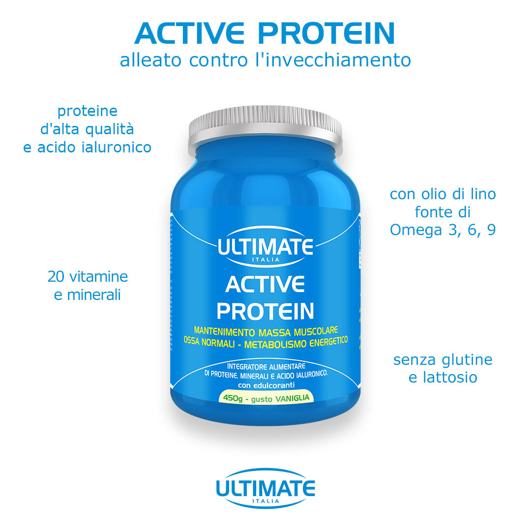 Integratore alimentare - ACTIVE PROTEIN VANIGLIA - 450g 6/7