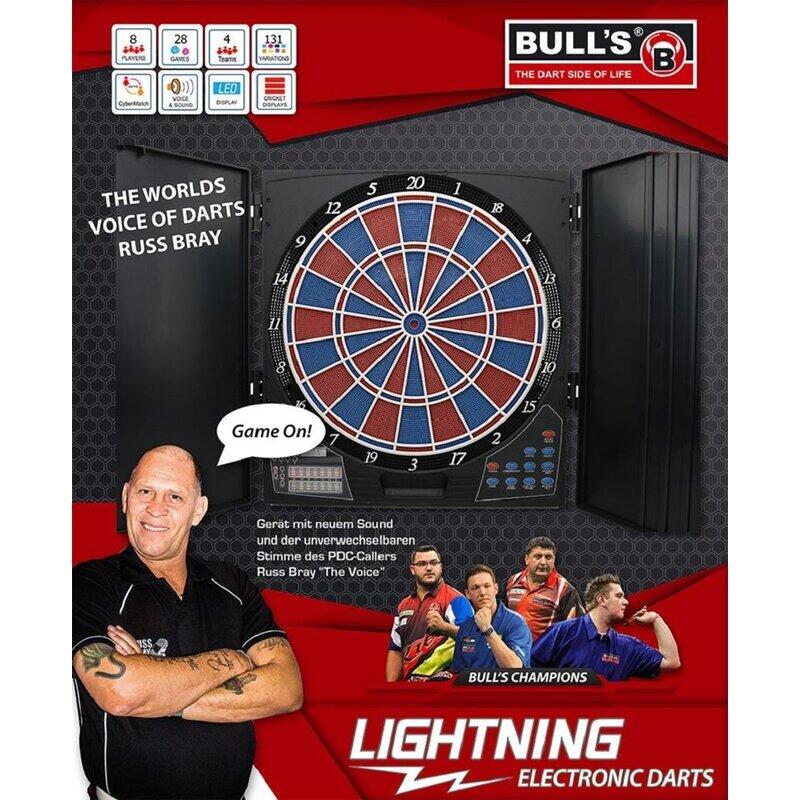 BULL'S Lightning RB Sound Elektronik Dartboard 2/3