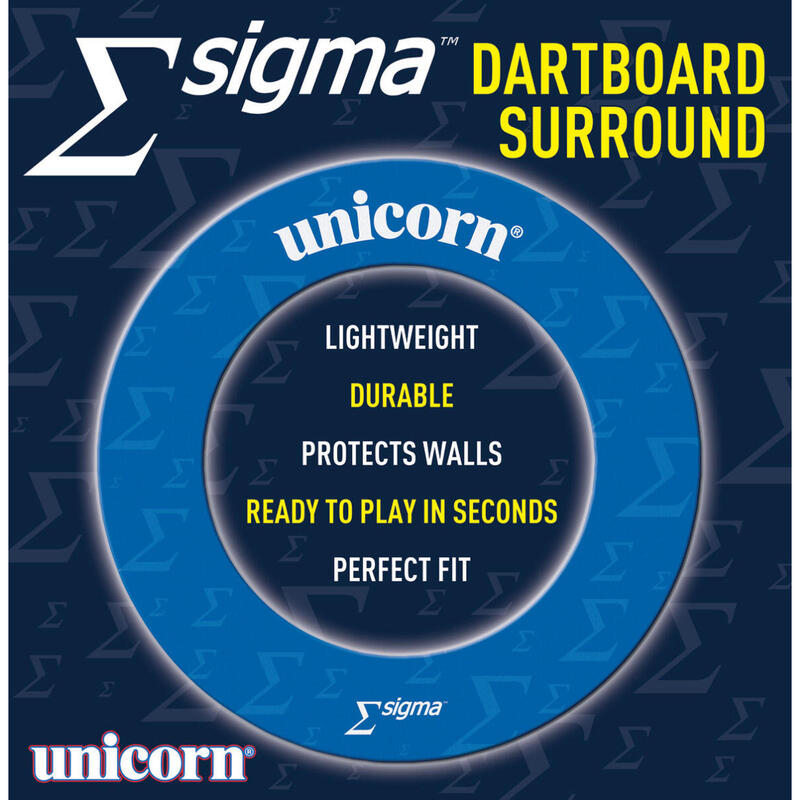 Unicorn Professional Dartboard Surround Sigma Blau UNICORN DECATHLON