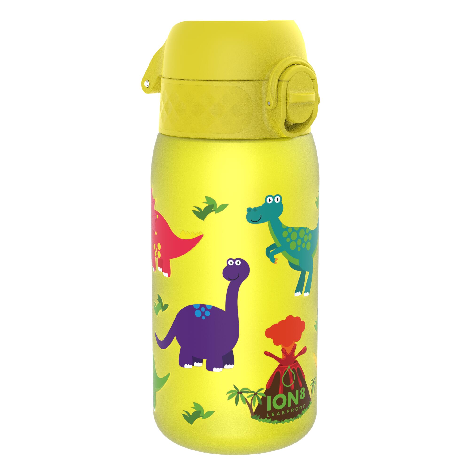 ION8 Leak Proof Kids Water Bottle, Recyclon™, Dinosaur, 350ml (12oz)