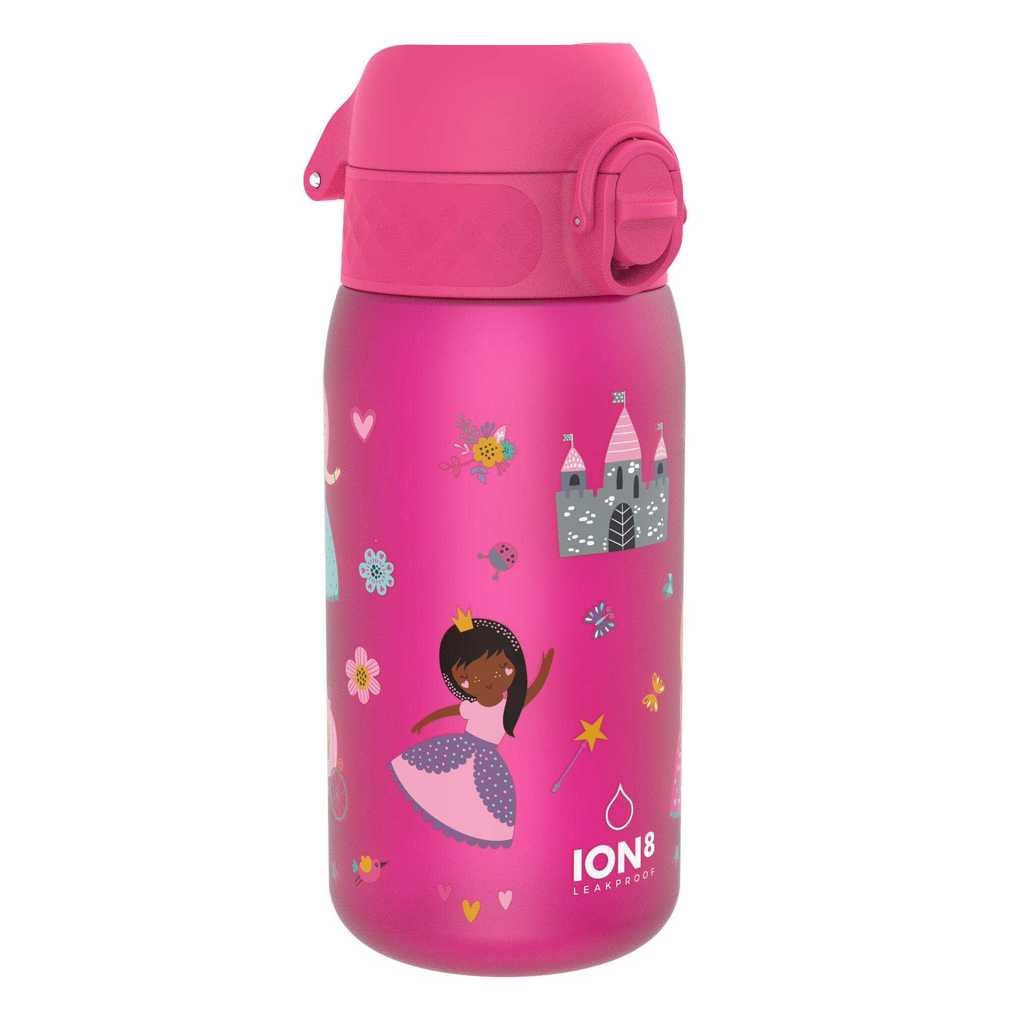 ION8 Leak Proof Kids Water Bottle, Recyclon™, Princess, 350ml (12oz)