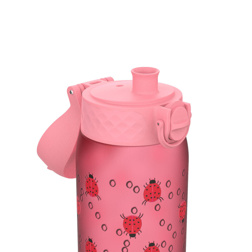 Bidon ION8 350ml z ATEST PZH - BPA Free - różowy w biedronki