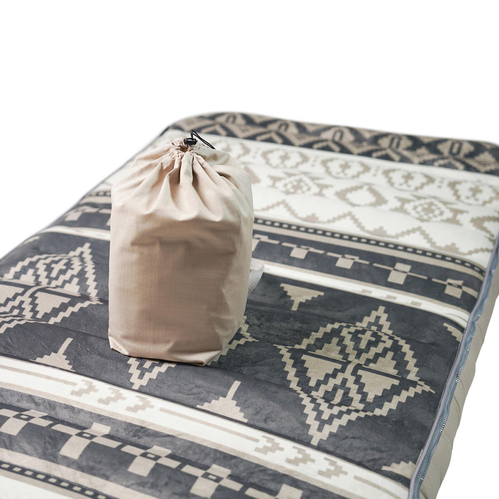 Camping Lit gonflable Chatou Print Matelas Lit Coton 4/6