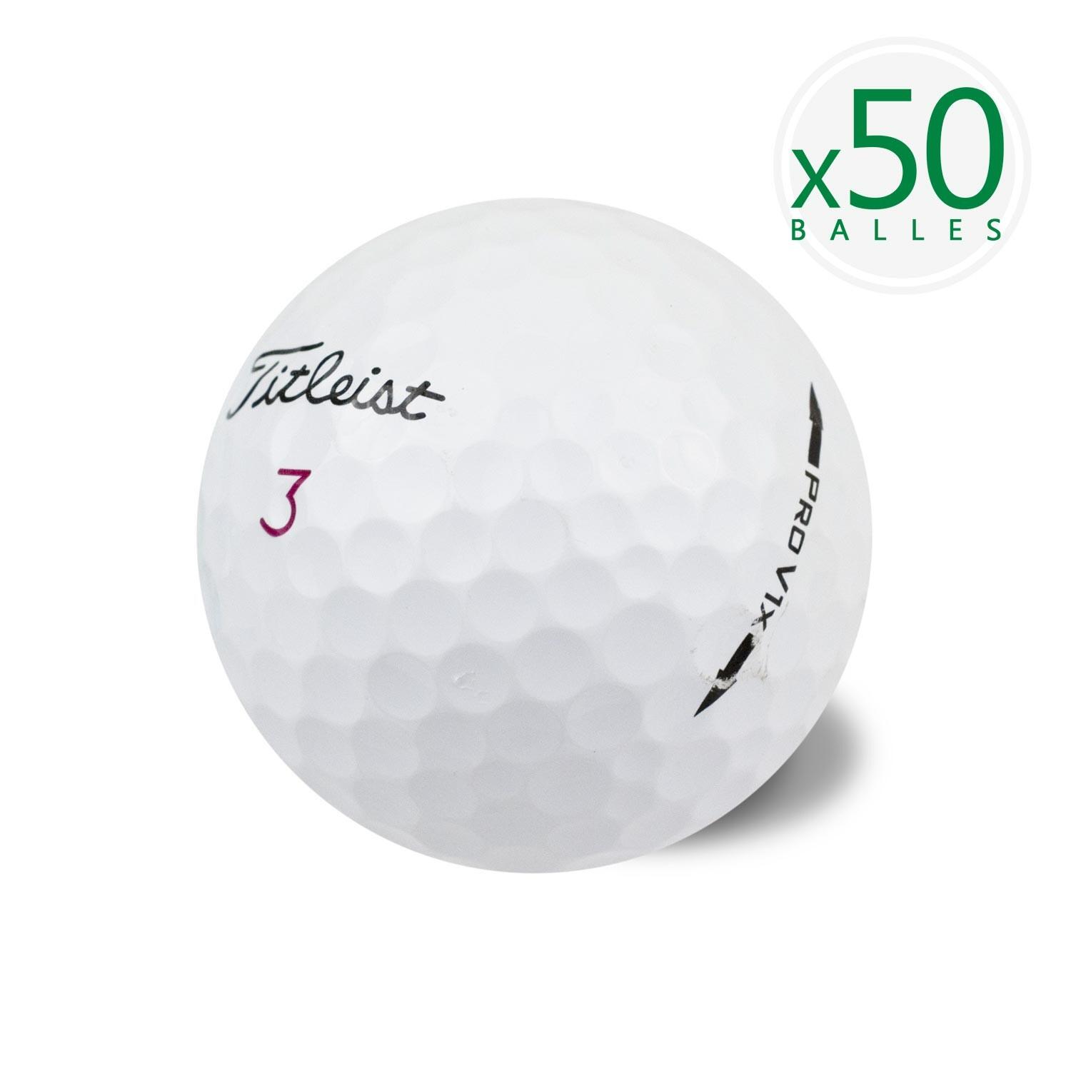 TITLEIST Segunda Vida - 50 Bolas de Golf Pro V1X Prov1x -B- Buen estado