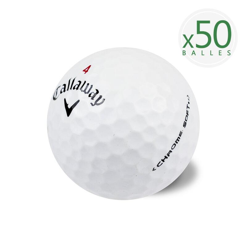 Tweedehands - 50 Mix Chrome Golfballen -A/B- Zeer Goede Staat