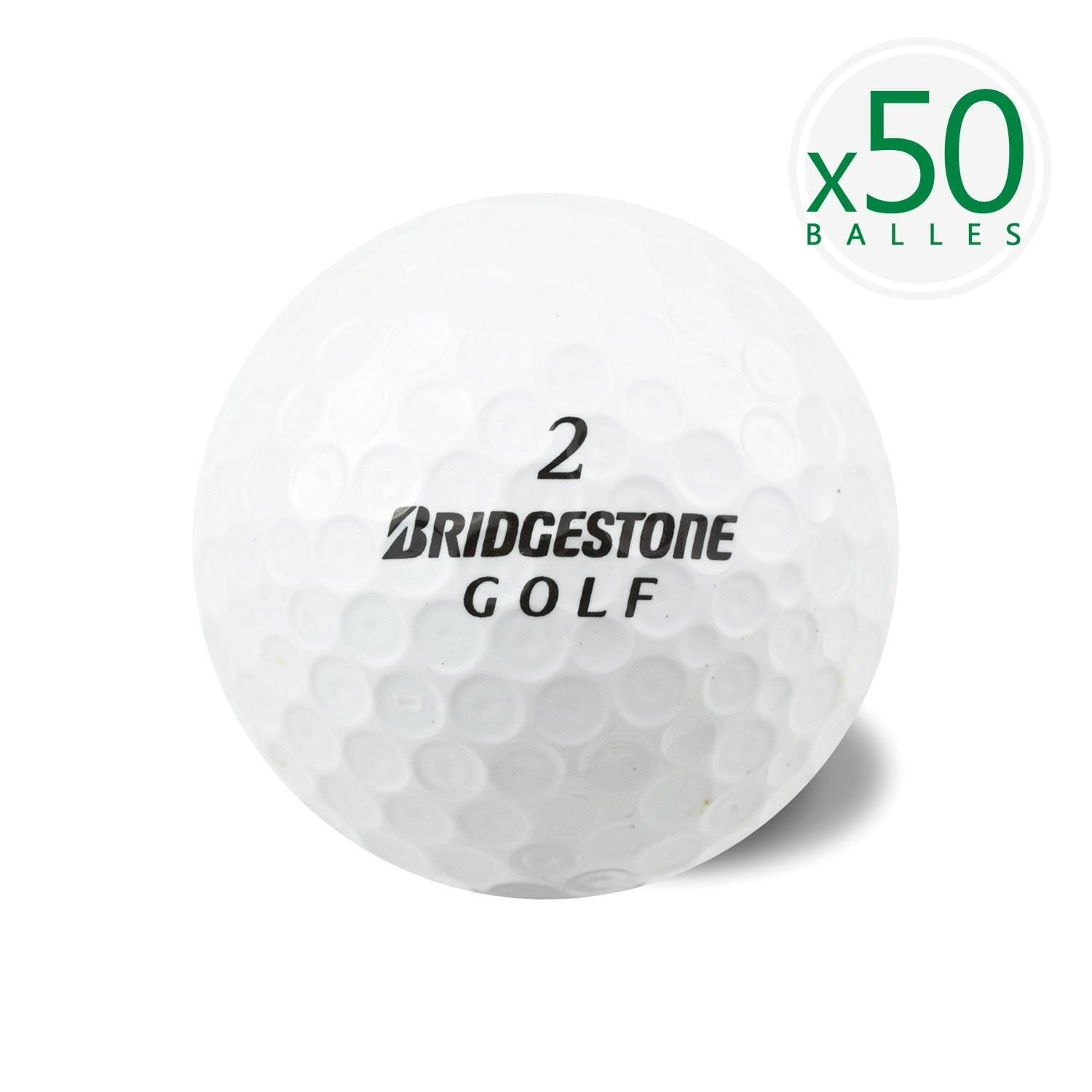 BRIDGESTONE Segunda Vida - 50 Bolas de Golf Mixtas -B- Buen estado
