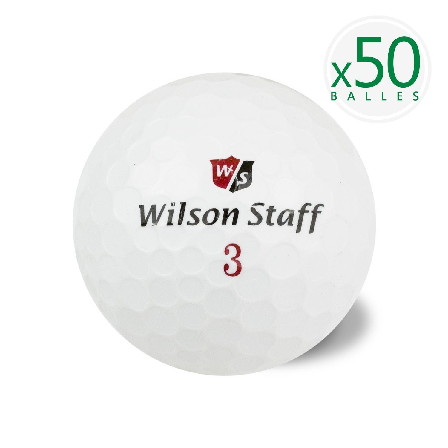 Wilson - Seconde Vie - 50 Balles De Golf Staff Premium -a- Excellent État - Balle De Golf - Blanc - Taille Unique - Decathlon