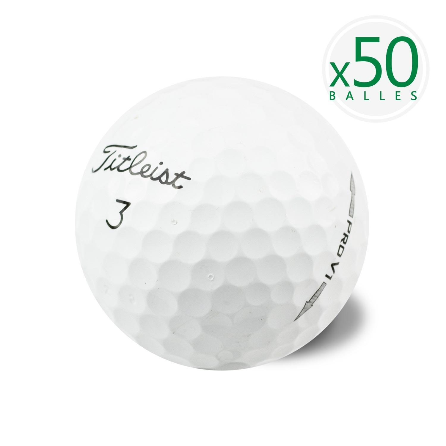TITLEIST Segunda Vida - 50 Bolas de Golf Pro V1 ProV1 -B- Buen estado