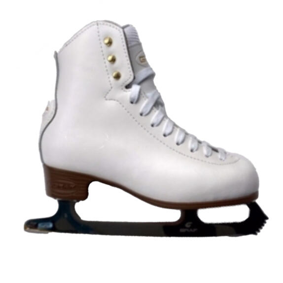 Graf 500 Figure Ice Skates - White 3/3