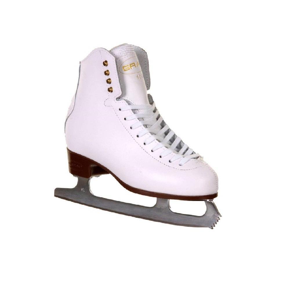Graf 500 Figure Ice Skates - White 1/3
