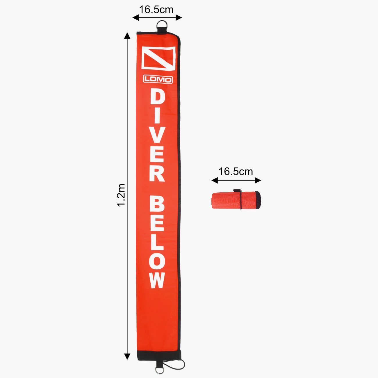 Lomo SMB 8 Delayed Surface Marker Buoy Red LOMO Decathlon