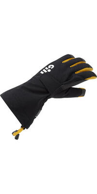 Helmsmans Segelhandschuhe Langfinger schwarz