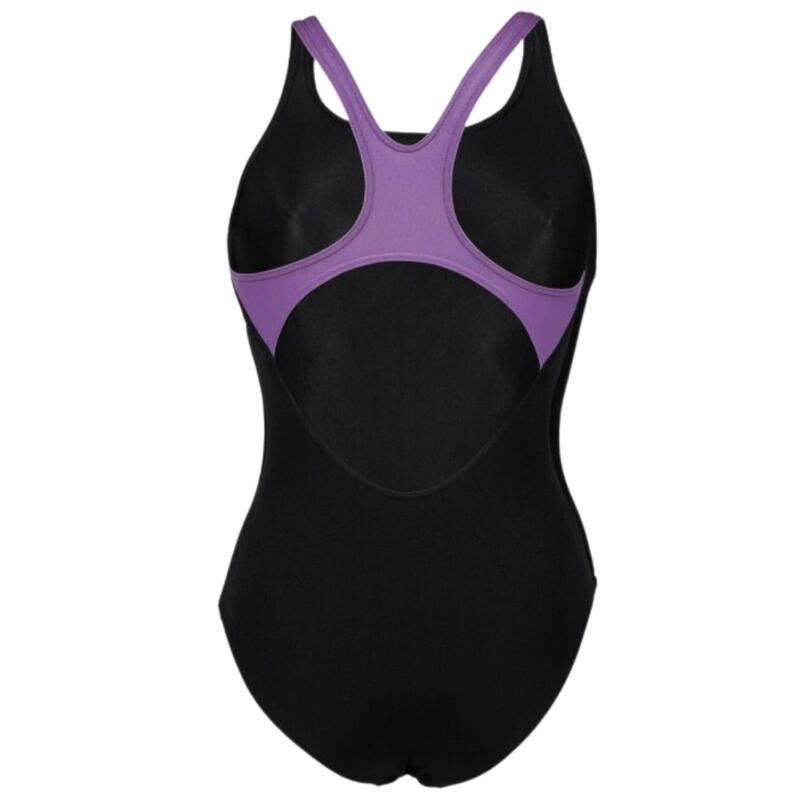 Arena W Badpak Swim Pro Rug Grafisch Zwart-Lavanda