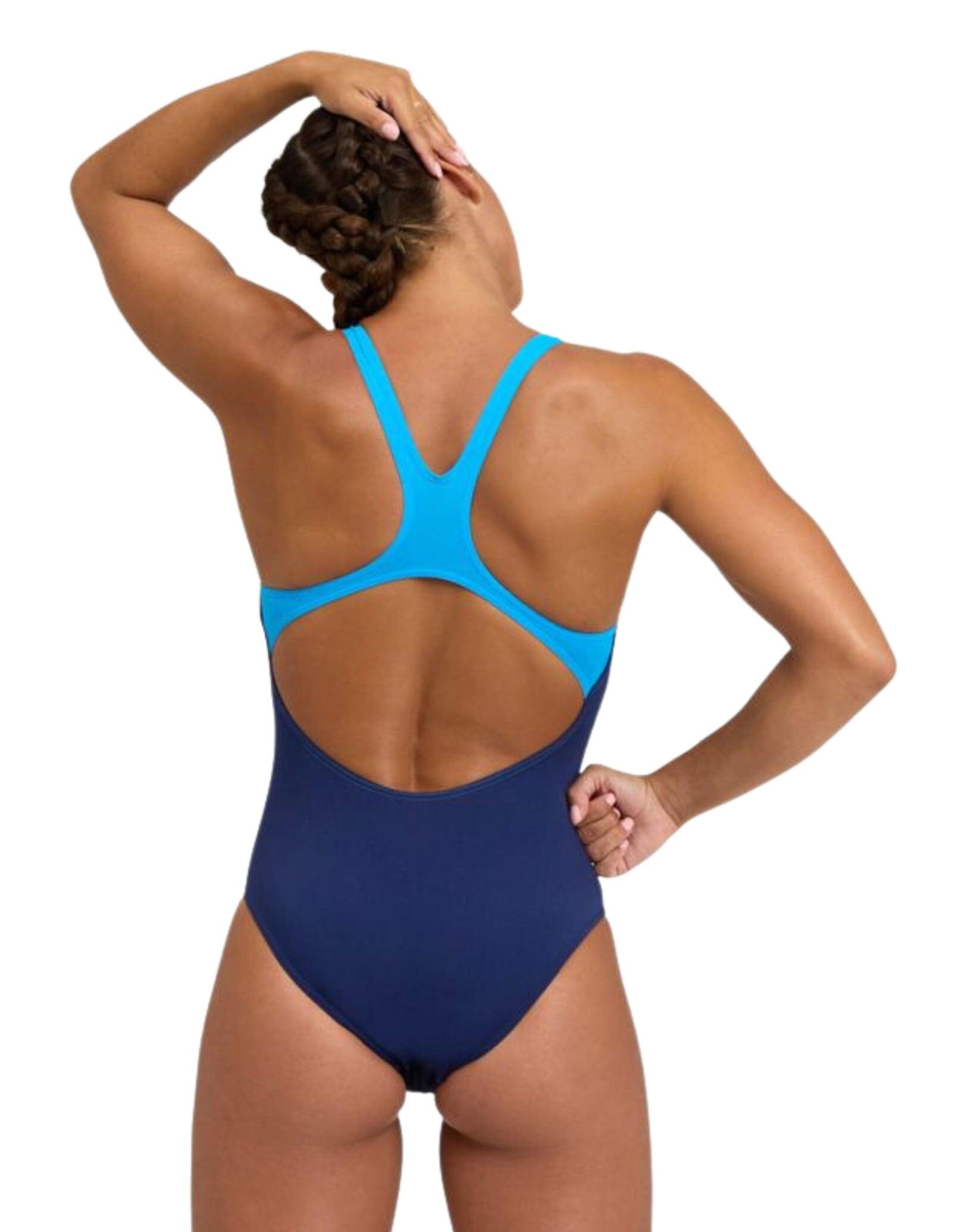 Arena Pro Back Graphic Swimsuit - Navy/Turquoise 2/5