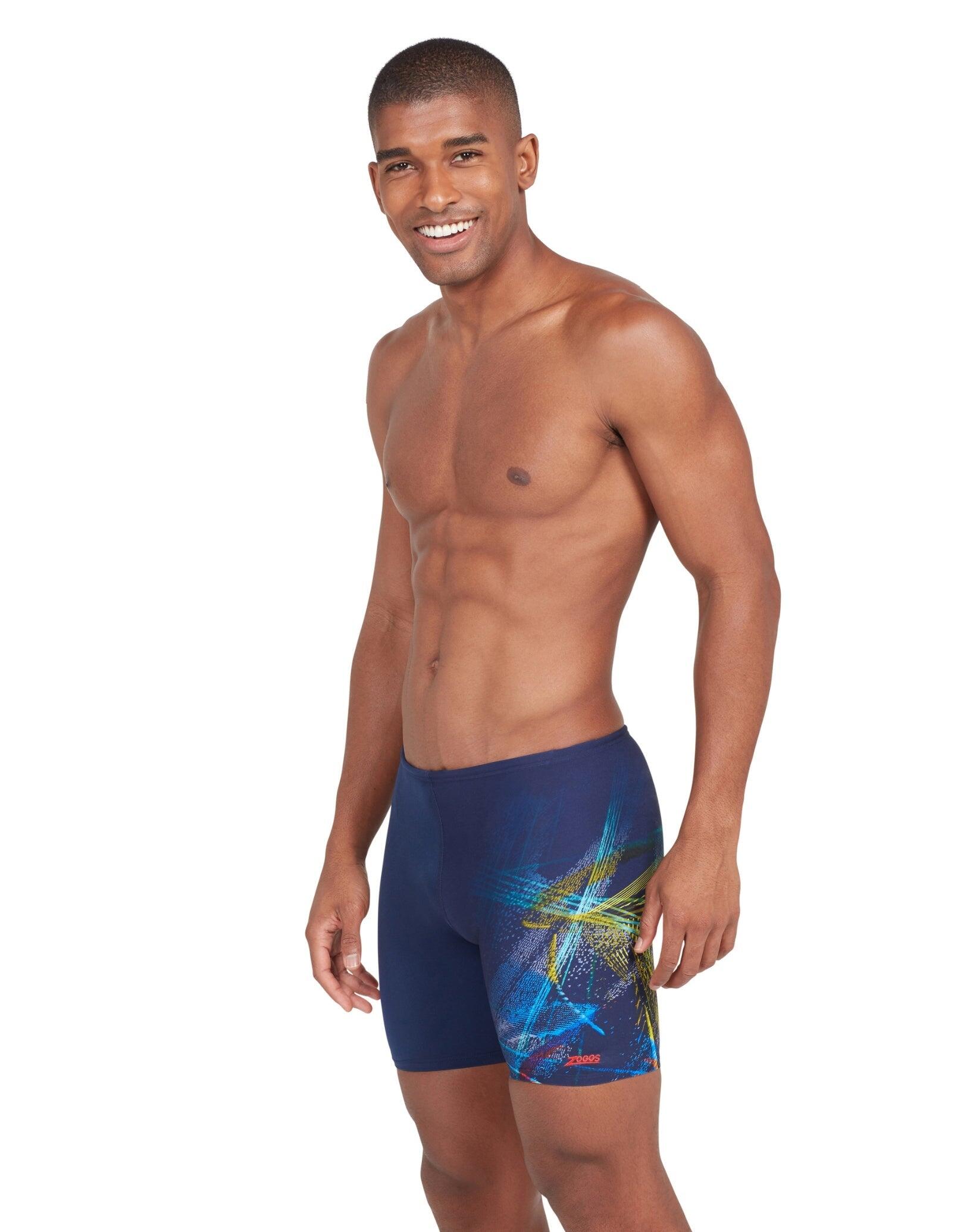 Zoggs Power Surge Mid Swim Jammer - Navy/Multi 3/5