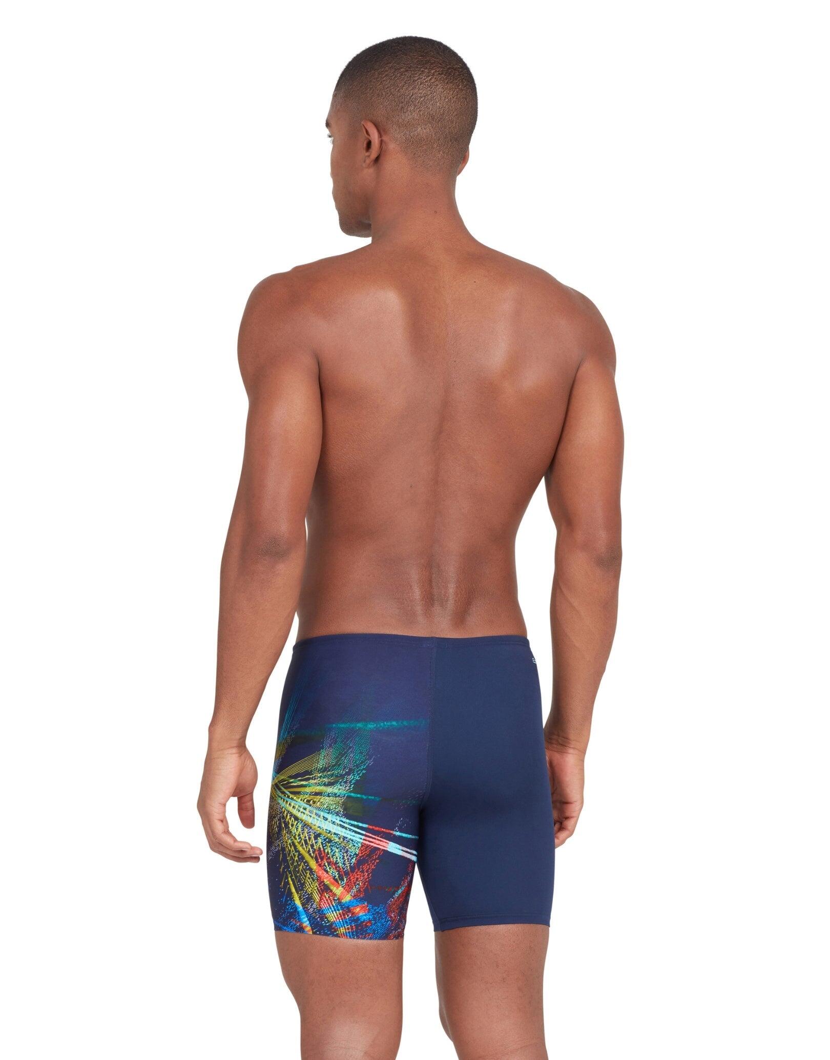 Zoggs Power Surge Mid Swim Jammer - Navy/Multi 2/5