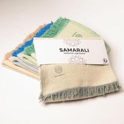 Samarali Couverture de yoga en coton faite à la main
